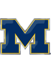 Sports Licensing Solutions Michigan Wolverines Aluminum Color Auto Decal - Blue