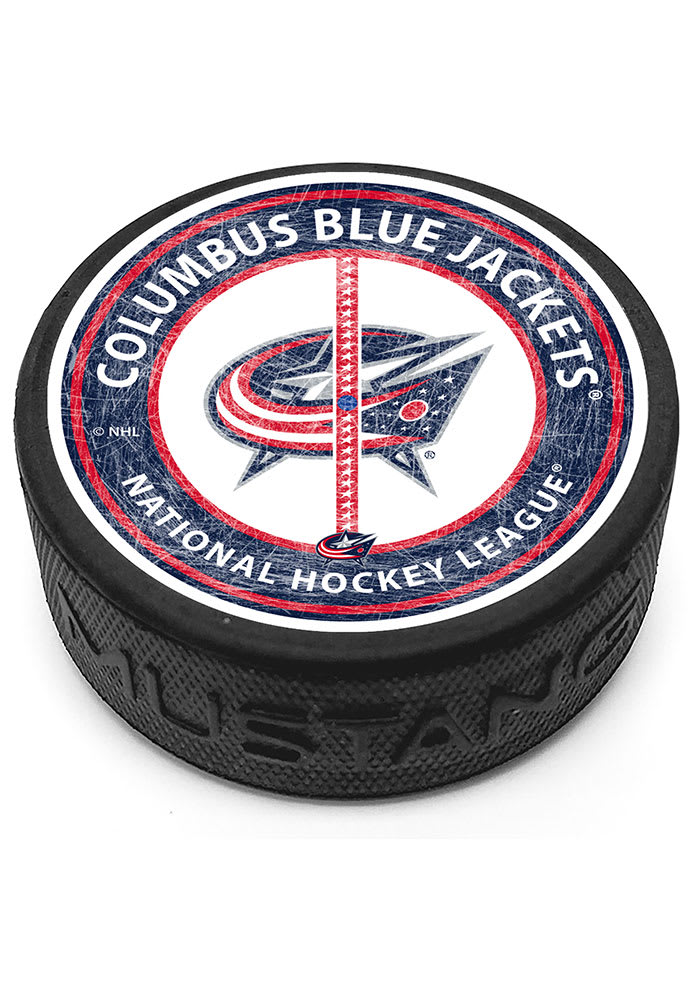 Columbus Blue Jackets Center Ice Hockey Puck