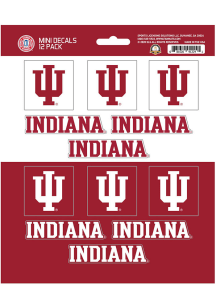 Sports Licensing Solutions Indiana Hoosiers 12 pk Mini Auto Decal - Blue