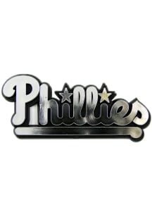 Sports Licensing Solutions Philadelphia Phillies Molded Chrome Car Emblem - Red