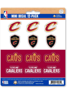 Sports Licensing Solutions Cleveland Cavaliers 12 pk Mini Auto Decal - Maroon