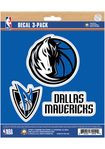 Sports Licensing Solutions Dallas Mavericks 3 pk Auto Decal - Blue