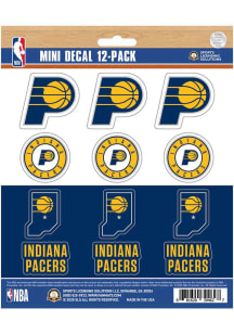 Sports Licensing Solutions Indiana Pacers 12 pk Mini Auto Decal - Navy Blue