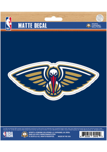 Sports Licensing Solutions New Orleans Pelicans Matte Auto Decal - Navy Blue