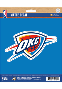 Sports Licensing Solutions Oklahoma City Thunder Matte Auto Decal - Blue