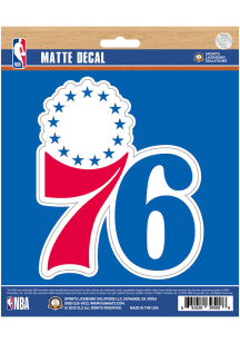 Sports Licensing Solutions Philadelphia 76ers Matte Auto Decal - Blue