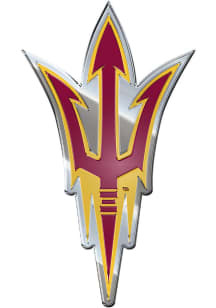 Sports Licensing Solutions Arizona State Sun Devils Embossed Car Emblem - Maroon