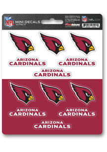 Sports Licensing Solutions Arizona Cardinals 12 pk Mini Auto Decal - Red