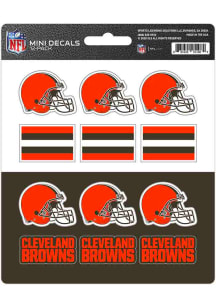 Sports Licensing Solutions Cleveland Browns 12 pk Mini Auto Decal - Brown