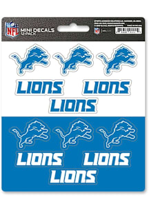 Detroit Lions 12 pk Mini Auto Decal - Blue