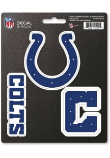 Sports Licensing Solutions Indianapolis Colts 3 pk Auto Decal - Blue