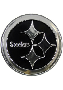 Sports Licensing Solutions Pittsburgh Steelers Molded Chrome Car Emblem - Yellow