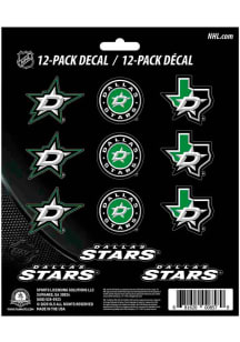 Sports Licensing Solutions Dallas Stars 12 pk Mini Auto Decal - Green