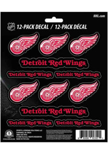 Sports Licensing Solutions Detroit Red Wings 12 pk Mini Auto Decal - Red