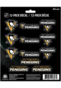 Sports Licensing Solutions Pittsburgh Penguins 12 pk Mini Auto Decal - Gold