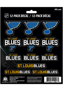 Sports Licensing Solutions St Louis Blues 12 pk Mini Auto Decal - Blue