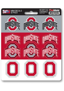 Sports Licensing Solutions Ohio State Buckeyes 12 pk Mini Auto Decal - Red