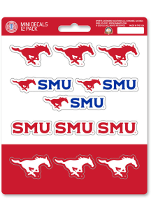 Sports Licensing Solutions SMU Mustangs 12 pk Mini Auto Decal - Red