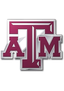 Sports Licensing Solutions Texas A&amp;M Aggies Embossed Car Emblem - Maroon