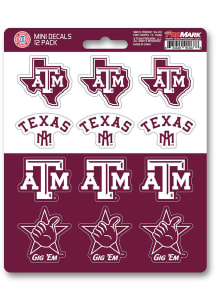 Sports Licensing Solutions Texas A&amp;M Aggies 12 pk Mini Auto Decal - Maroon