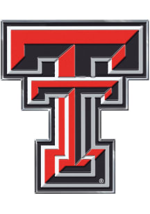 Sports Licensing Solutions Texas Tech Red Raiders Embossed Car Emblem - Red