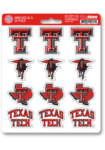 Sports Licensing Solutions Texas Tech Red Raiders 12 pk Mini Auto Decal - Red