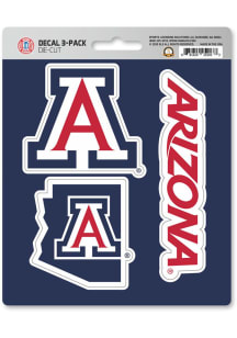 Sports Licensing Solutions Arizona Wildcats 3 pk Auto Decal - Blue
