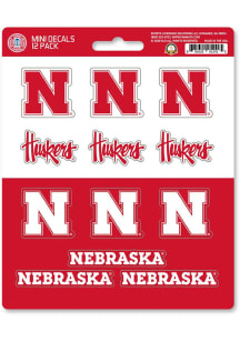 Nebraska Cornhuskers Red Sports Licensing Solutions 12 pk Mini Decal