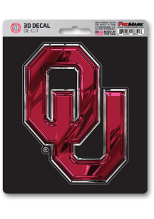 Sports Licensing Solutions Oklahoma Sooners 3D Auto Decal - Red