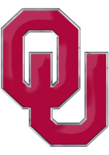 Sports Licensing Solutions Oklahoma Sooners Embossed Car Emblem - Red