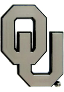Sports Licensing Solutions Oklahoma Sooners Molded Chrome Car Emblem - Red