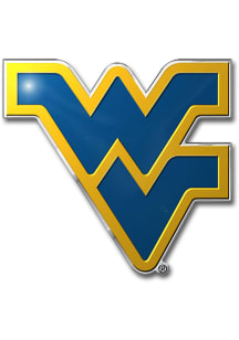 Sports Licensing Solutions West Virginia Mountaineers Embossed Car Emblem - Navy Blue