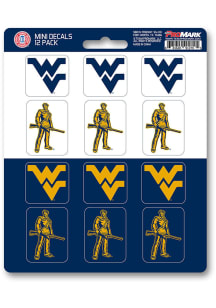 Sports Licensing Solutions West Virginia Mountaineers 12 pk Mini Auto Decal - Navy Blue