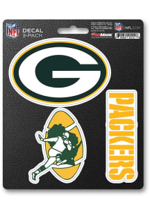 Sports Licensing Solutions Green Bay Packers 3pk Auto Decal - Green