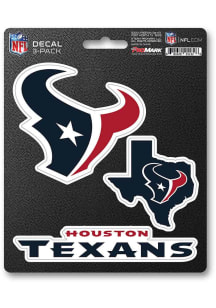 Sports Licensing Solutions Houston Texans 3pk Auto Decal - Navy Blue