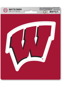 Sports Licensing Solutions Wisconsin Badgers Matte Auto Decal - Red
