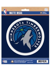 Sports Licensing Solutions Minnesota Timberwolves Matte Auto Decal - Blue