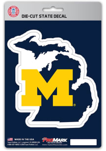 Michigan Wolverines  Sports Licensing Solutions State Shape Design Decal