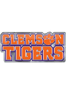 Clemson Tigers Embossed Car Emblem - Orange