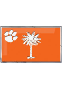 Clemson Tigers State Flag Car Emblem - Orange