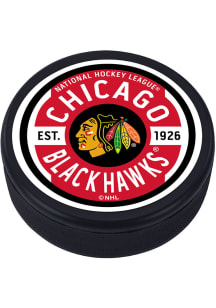 Chicago Blackhawks Gear Textured Hockey Puck