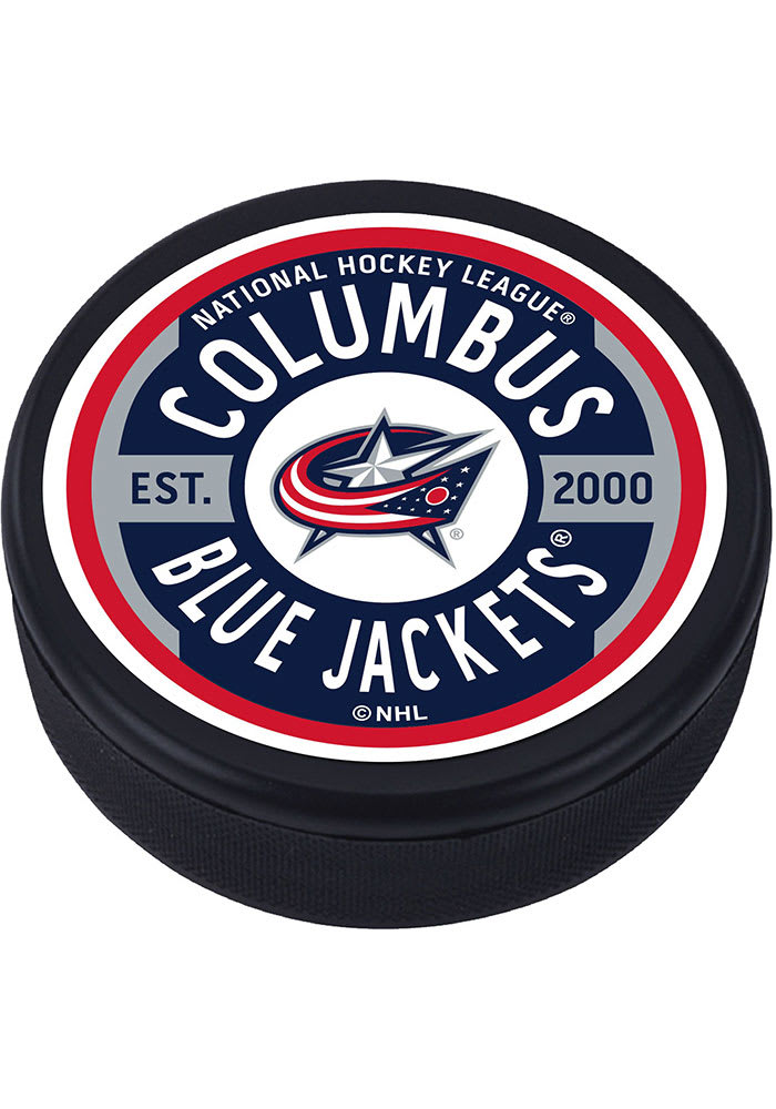 Columbus Blue Jackets Gear Textured Hockey Puck