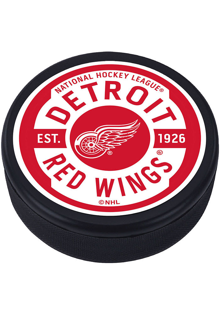Detroit Red Wings Gear Textured Hockey Puck