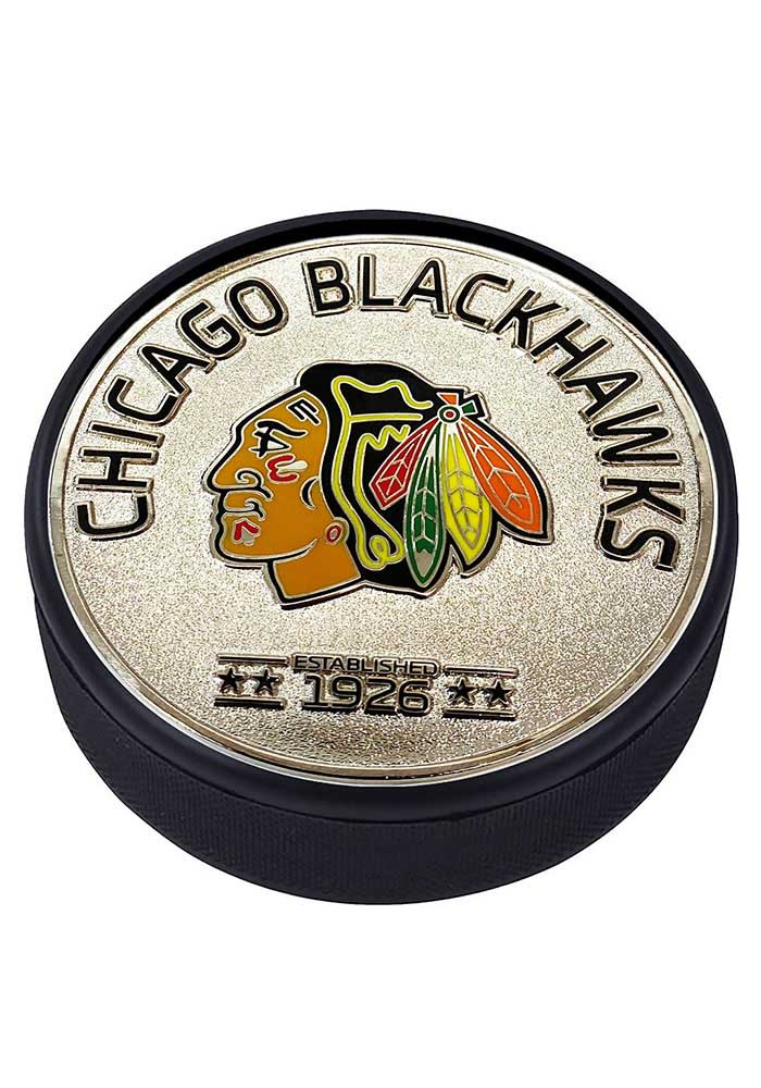 Chicago Blackhawks Established Hockey Puck