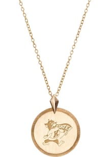 K-State Wildcats Kyle Cavan Florentine Petite Womens Necklace - Gold