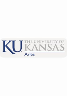 Kansas Jayhawks 3x11 College of Arts Auto Decal - White