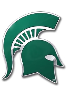 Michigan State Spartans Green Sports Licensing Solutions Aluminum Color Car Emblem