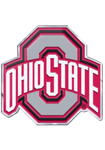 Ohio State Buckeyes  Sports Licensing Solutions Aluminum Color Car Emblem