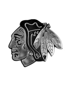 Sports Licensing Solutions Chicago Blackhawks Plastic Car Emblem - Silver