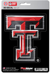 Sports Licensing Solutions Texas Tech Red Raiders 5x7 inch 3D Auto Decal - Red